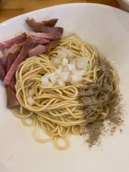 「濃厚煮干らーめん＋和え玉ハーフ」@煮干らーめん 川むらの写真