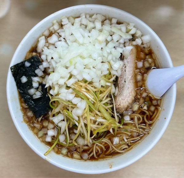 「ねぎらーめん、麺大盛り、薬味」@ぐうらーめんの写真