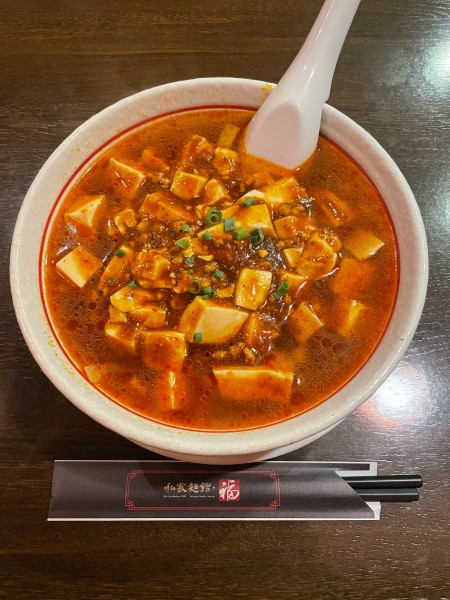 「麻婆麺(850円)刀切麺」@私家麺館・福の写真