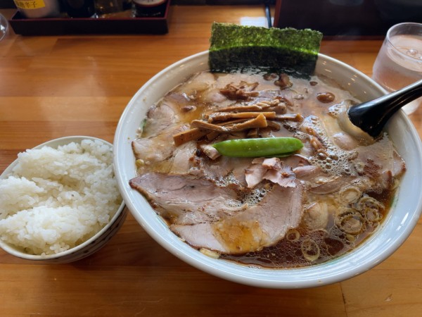 「チャーシューメン大盛り」@らーめん ヒグマ 塩沢店の写真