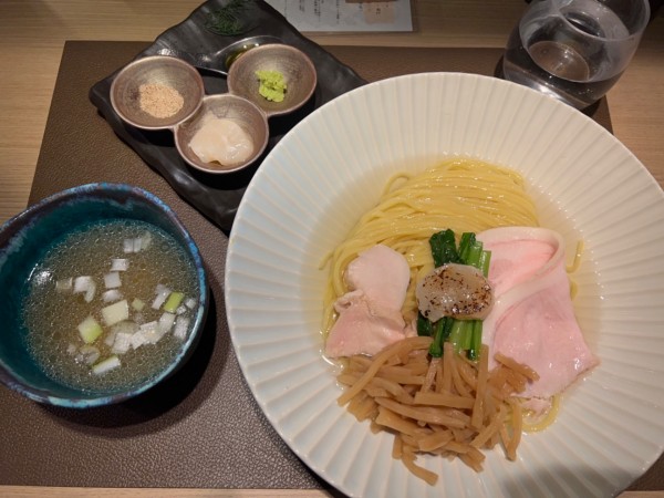 「帆立の昆布水つけ麺 白＜塩＞ 1100円」@Tokyo Style Noodle ほたて日和の写真