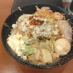 冷やしまぜそば1200+豚マシ200 全マシ煮卵