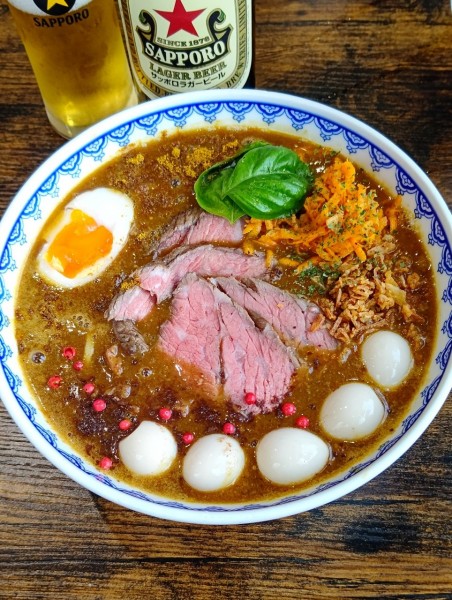 「スパイシーカレーラーメン」@味噌ラーメン 雪ぐにの写真