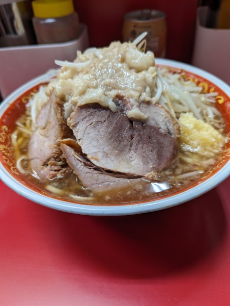 「大ラーメン+烏龍茶」@ラーメン二郎 上野毛店の写真