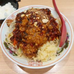 冷やし担々まぜそば大盛＋追い飯