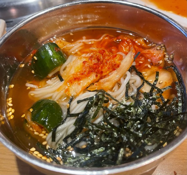 「ひとくち冷麺」@焼肉きんぐ 仙川店の写真