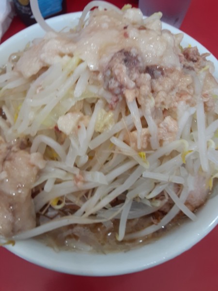 「小ラーメン(800円)ニンニクアブラ」@ラーメン二郎 生田駅前店の写真