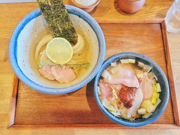 「昆布水つけめん 塩 (並) ちょい肉増し」@YOKOKURA STOREHOUSEの写真