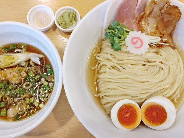 「椎茸昆布水つけ麺＋半熟味玉子」@麺屋 木ノ下の写真