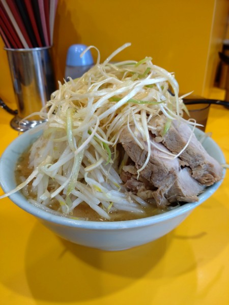 「小ラーメン　ネギ　しょうが　ニンニク少し」@ラーメン二郎 八王子野猿街道店2の写真