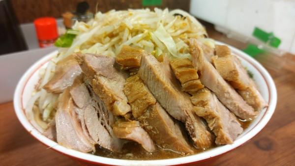 「大ダブル・ネギ(野菜辛め)￥1,200」@ラーメン二郎 品川店の写真