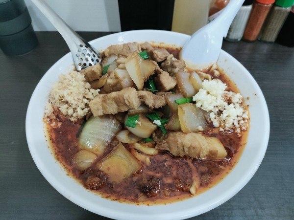 「辛いスタ満」@元祖スタミナ満点らーめんすず鬼 狭山ヶ丘分店の写真