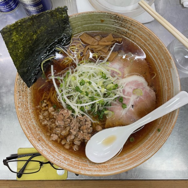 「但馬牛骨とスルメ出汁（醤油）」@覆麺 智の写真