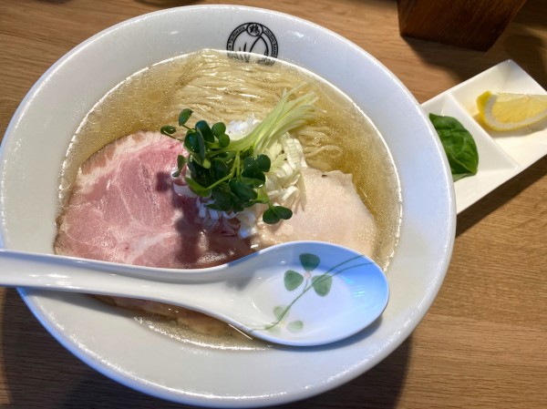 「冷やし昆布水そば（白）1,000円」@麺処 鶴舞屋の写真