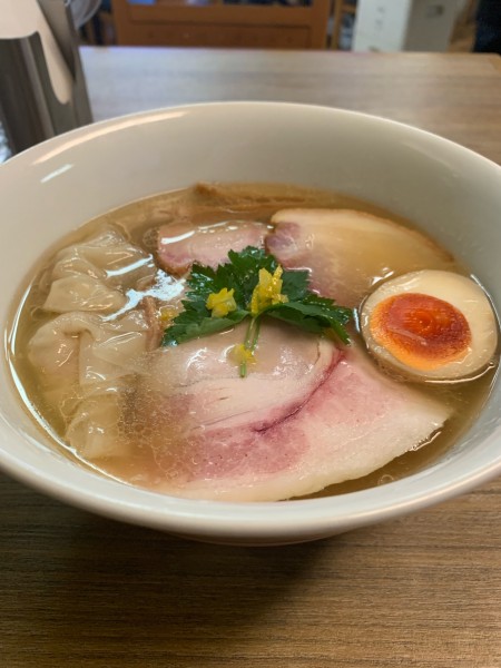 「三位一体（あじ煮干、サーモン、浅利）」@中華そば 和渦 TOKYOの写真