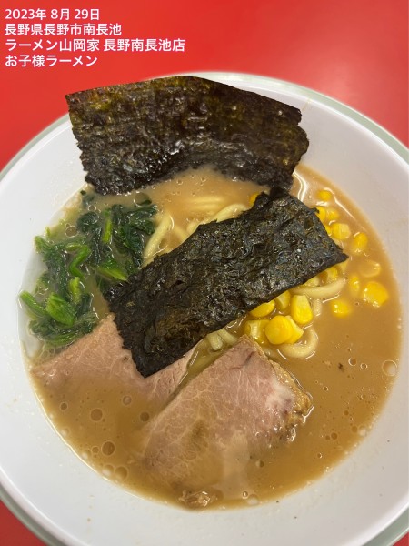 「お子様ラーメン」@ラーメン山岡家 長野南長池店の写真