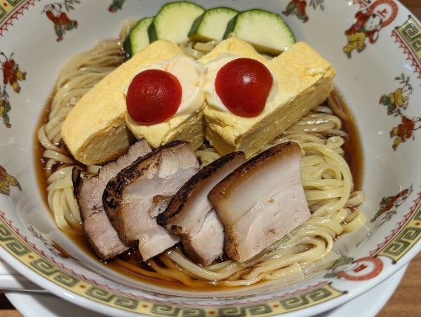 「限定だし巻き玉子とリンゴ酢の冷やし中華」@鶏Soba Toraやの写真