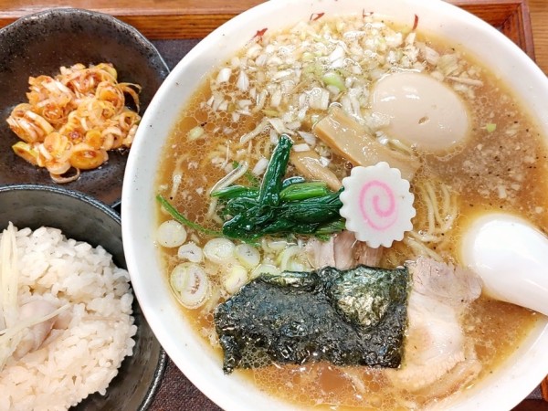 「政好セット＋味玉＋辛味ネギ」@中華そば政好の写真