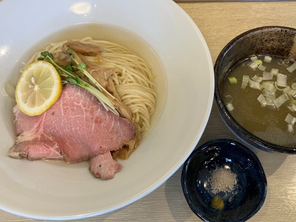 「【限定】塩つけそば（鶏＋蜆）昆布水入り1200円」@麺屋壱心の写真