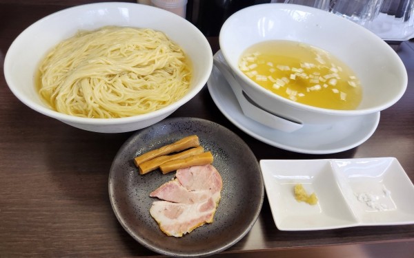 「昆布水つけ麺　塩　大盛」@中華そば 裏慶の写真