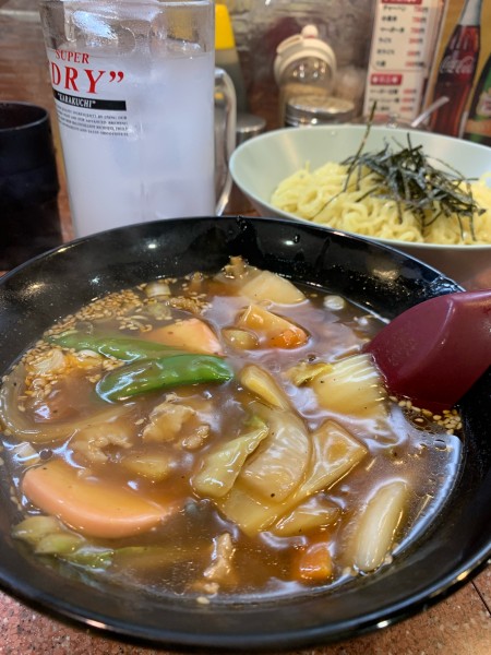 「野菜つけ麺」@ラーメン王の写真