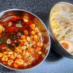紅蓮つけ麺 +ワカメ・青唐辛子トッピング