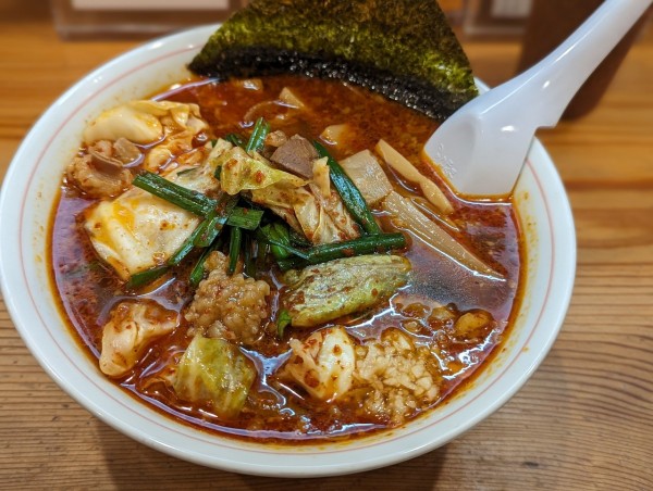 「モツ辛レーラ」@別邸三く 中華蕎麦 萃の写真