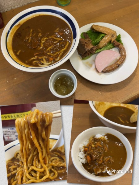 「【道有楽FINAL】ぶっかけMIXカレー 冷し剥き葡萄付き」@MENYA 食い味の道有楽の写真