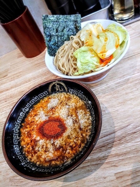 「海老辛醤つけ麺」@中華蕎麦 丸め 東久留米店の写真