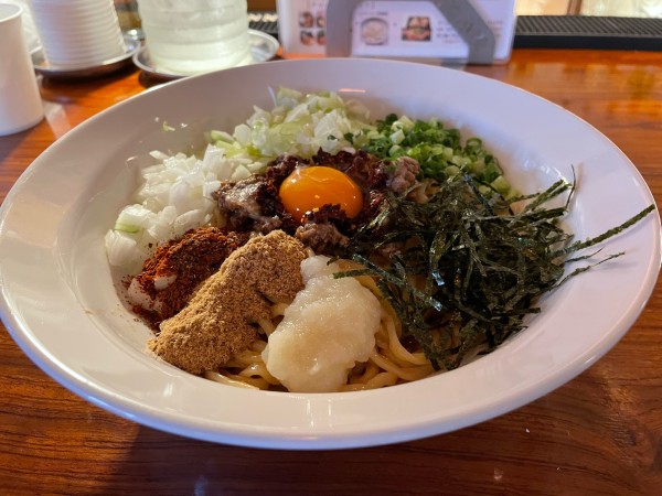 「辛匠混ぜそば ¥1,100」@だし工房 絹と小麦の写真