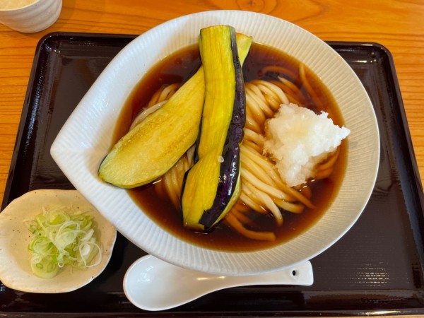 「揚げナスおろし　￥１０５０」@讃岐うどん 十四明の写真
