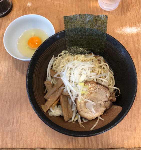 「汁なし卵かけ麺味噌大盛（850）」@十味やの写真