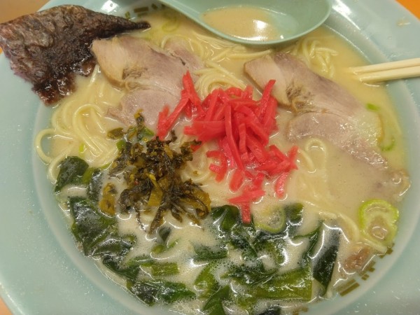 「塩博多ラーメン750円(サービスタイムで550円)」@ラーメンショップ 熊毛店の写真