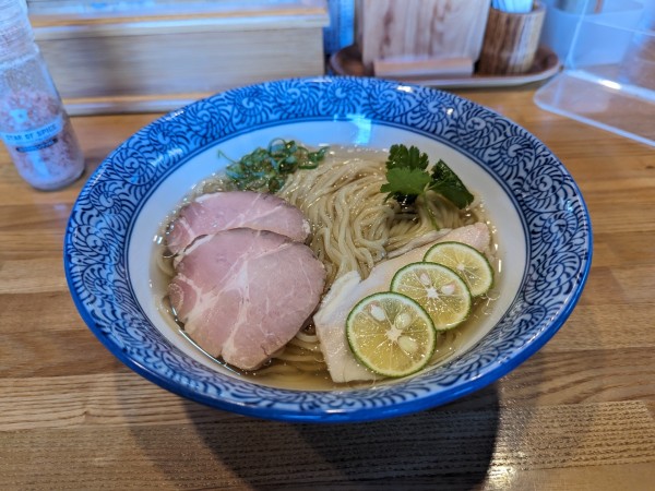 「冷やし鶏節そば」@中華そば 瓢の写真