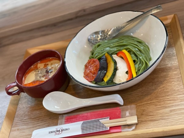 「えびと豆乳の冷製担々つけそば」@えびそば 緋彩の写真