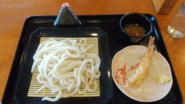 「ざるうどん中340円、えび天190円」@うどん ちよ志 南吉方店の写真