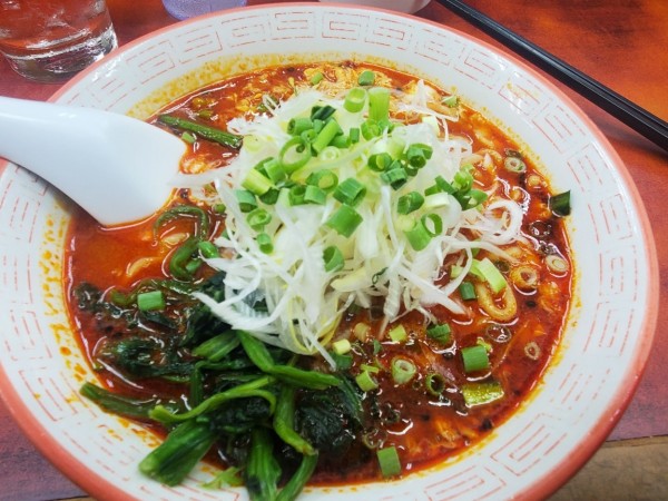 「ドラたんたんめんハーフサイズ辛さ上級」@らーめん ドラごんちの写真