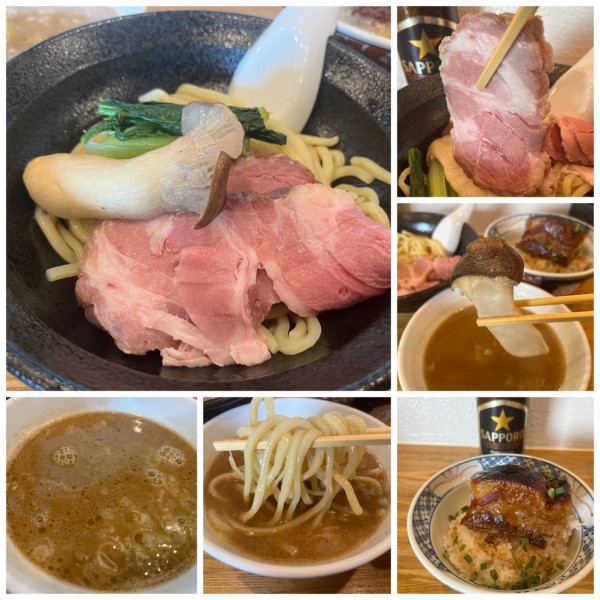 「つけめん濁り 900円角煮丼600円ビール500円」@ぬまちゃんラーメンの写真