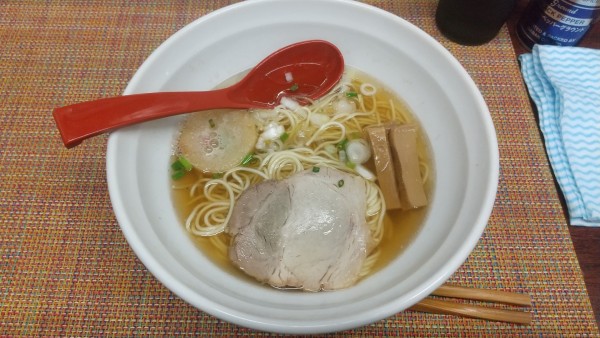 「魚だし朝ラーメン」@中華そば たま河の写真