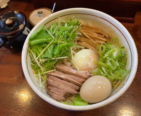「こってり汁なし（大）900円+煮玉子50円」@麺屋 旬の写真