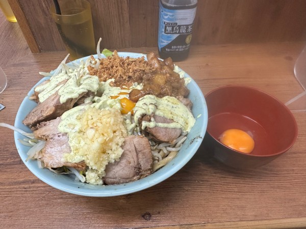 「まぜそば」@ラーメン二郎 池袋東口店の写真