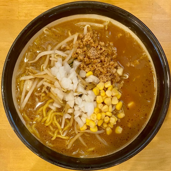 「味噌らーめん ¥880円→500円(麺大盛+120円)」@味噌ラーメン専門店 日月堂 新座店の写真