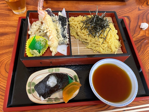 「天ざるラーメン　大盛」@純の店の写真