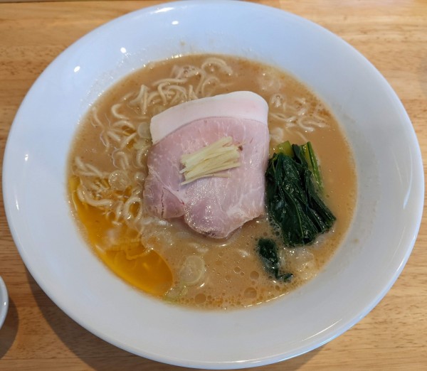 「鶏白湯そば 950円 + 替玉 200円」@中華そば ひしおの写真