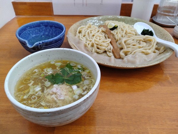 「４種合盛り塩鰹昆布水つけ麺」@和渦製麺の写真