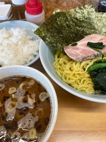 「つけ麺 並 ライス」@えんふく家の写真