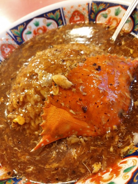 「◎渡り蟹の餡かけ炒飯」@龍鳳酒家の写真