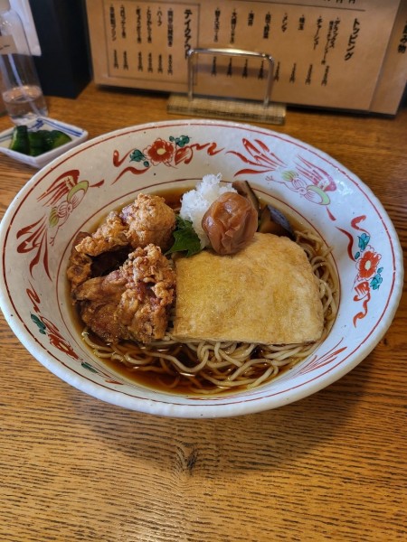 「梅おろし鶏から揚げらーめん(限定)」@麺ごころ 佑庵の写真
