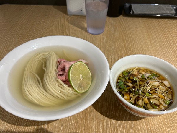 「昆布水つけ麺920円」@一番だしラーメン しんせんの写真