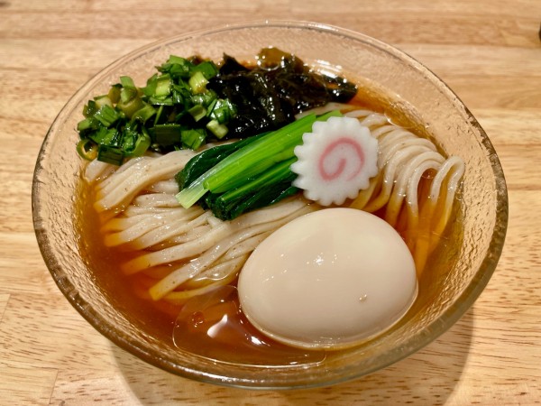 「アサヒ生ビール マルエフ→ 冷やしかけそば＋青唐ニラ＋味玉」@だしと麺 遊泳の写真